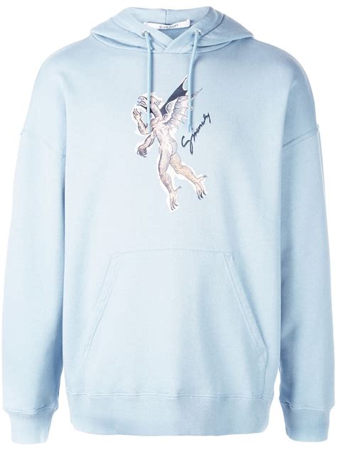 givenchy angel print hoodie|Givenchy hoodie distressed.